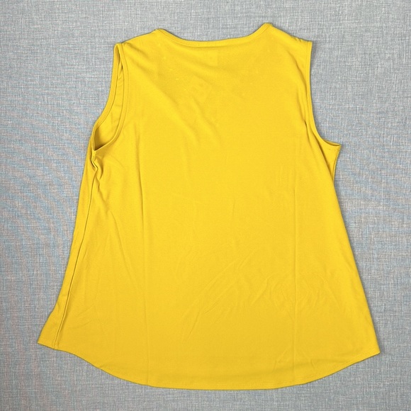 Alfani Gold Embellished V-Neck Tank Top Petite Size Large - Picture 4 of 4